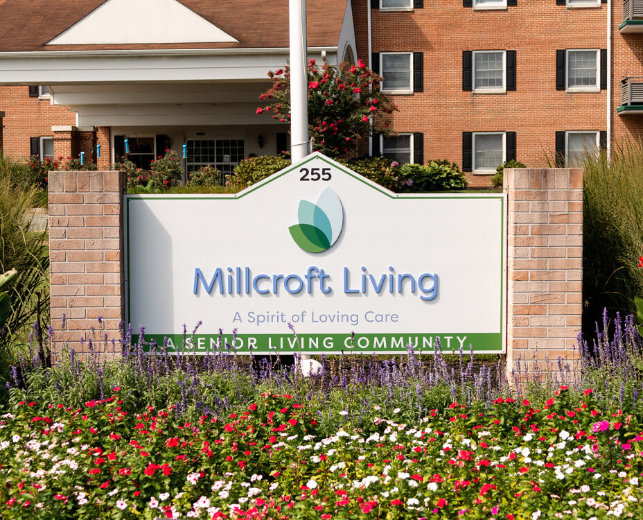 Millcroft Living sign