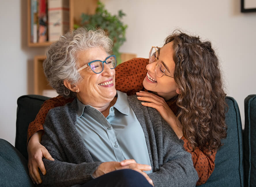 senior woman with her granddaughter