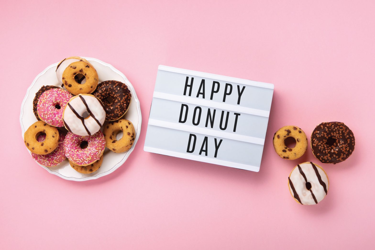 happy donut day sign